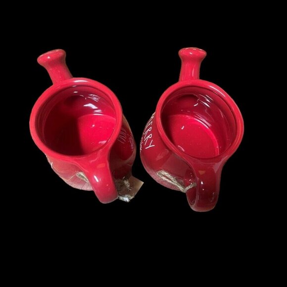 Rae Dunn Ceramic Merry Christmas Wall Clock Watering Can Tea Light Canister  New - Picture 2 of 10